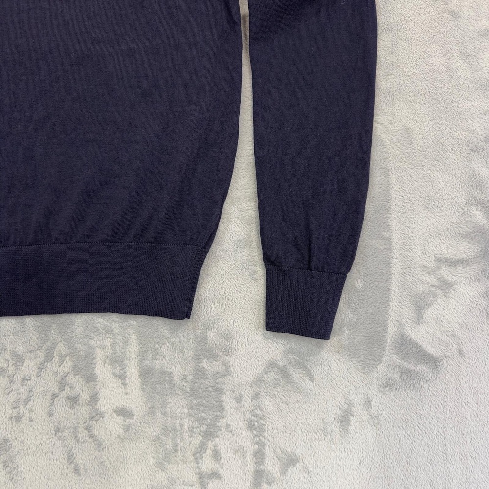Polo Ralph Lauren Mens Merino Wool V Neck Sweater Green Pony Size XL - Picture 5 of 9